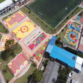 ZONA JUEGOS INFANTILES, BIO-SALUDABLES, CANCHAS MIXTA, TENIS VOLEIBOL Y TIRO DE BASQUETBALL – FRENTE 2