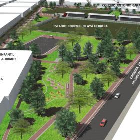Render Proyecto Parque Olaya Herrera