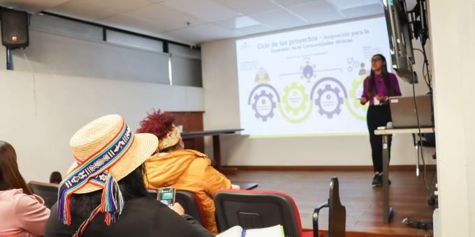 Capacitación Regalías Bogotá Comunidades étnicas