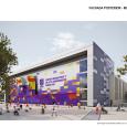 Imagen indicativa del proyecto - fachada posterior - muro de escalar